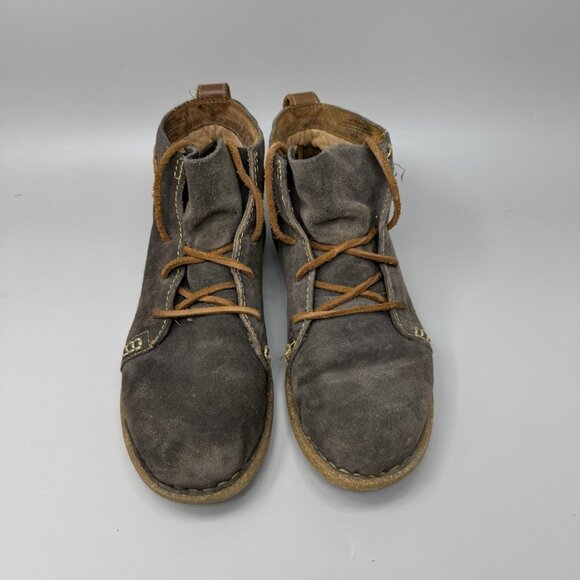 Born Temple Ankle Boots Women's 9.5M Brown Suede Leather Comfort Chukka - Picture 5 of 9